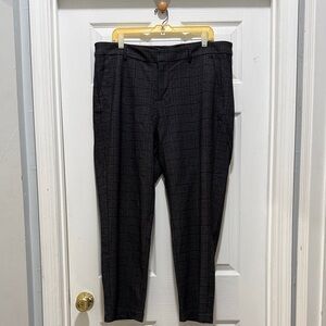 Liverpool Black and Burgundy Plaid Women’s Dress Pants